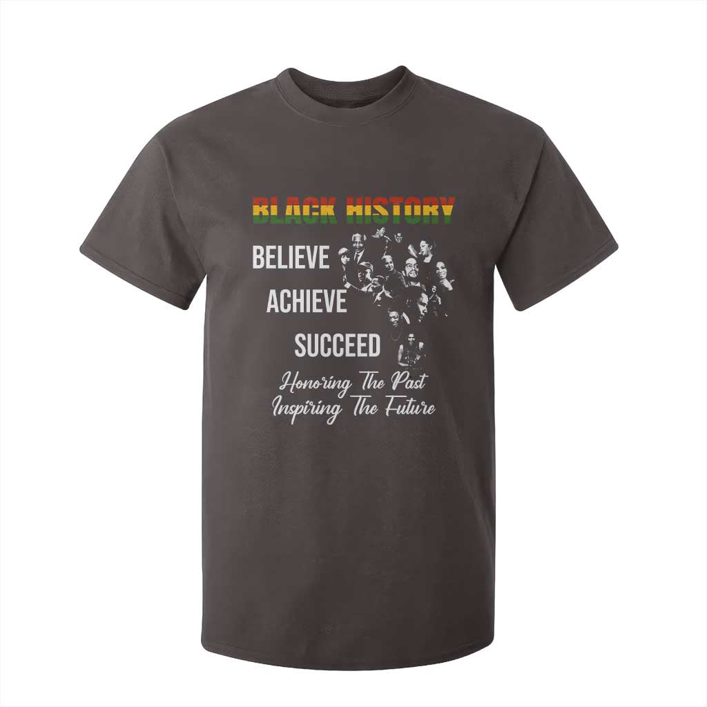 Honoring Past Inspiring Future Black History Month T Shirt For Kid TS10 Dark Chocolate Print Your Wear