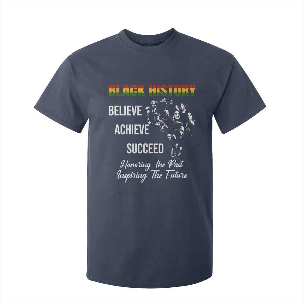 Honoring Past Inspiring Future Black History Month T Shirt For Kid TS10 Navy Print Your Wear