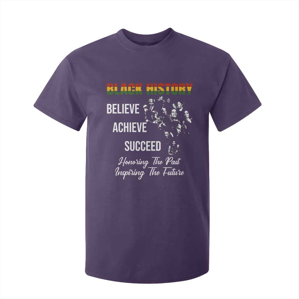 Honoring Past Inspiring Future Black History Month T Shirt For Kid TS10 Purple Print Your Wear