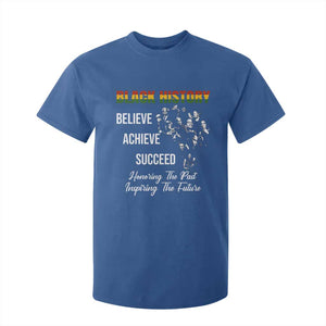 Honoring Past Inspiring Future Black History Month T Shirt For Kid TS10 Royal Blue Print Your Wear