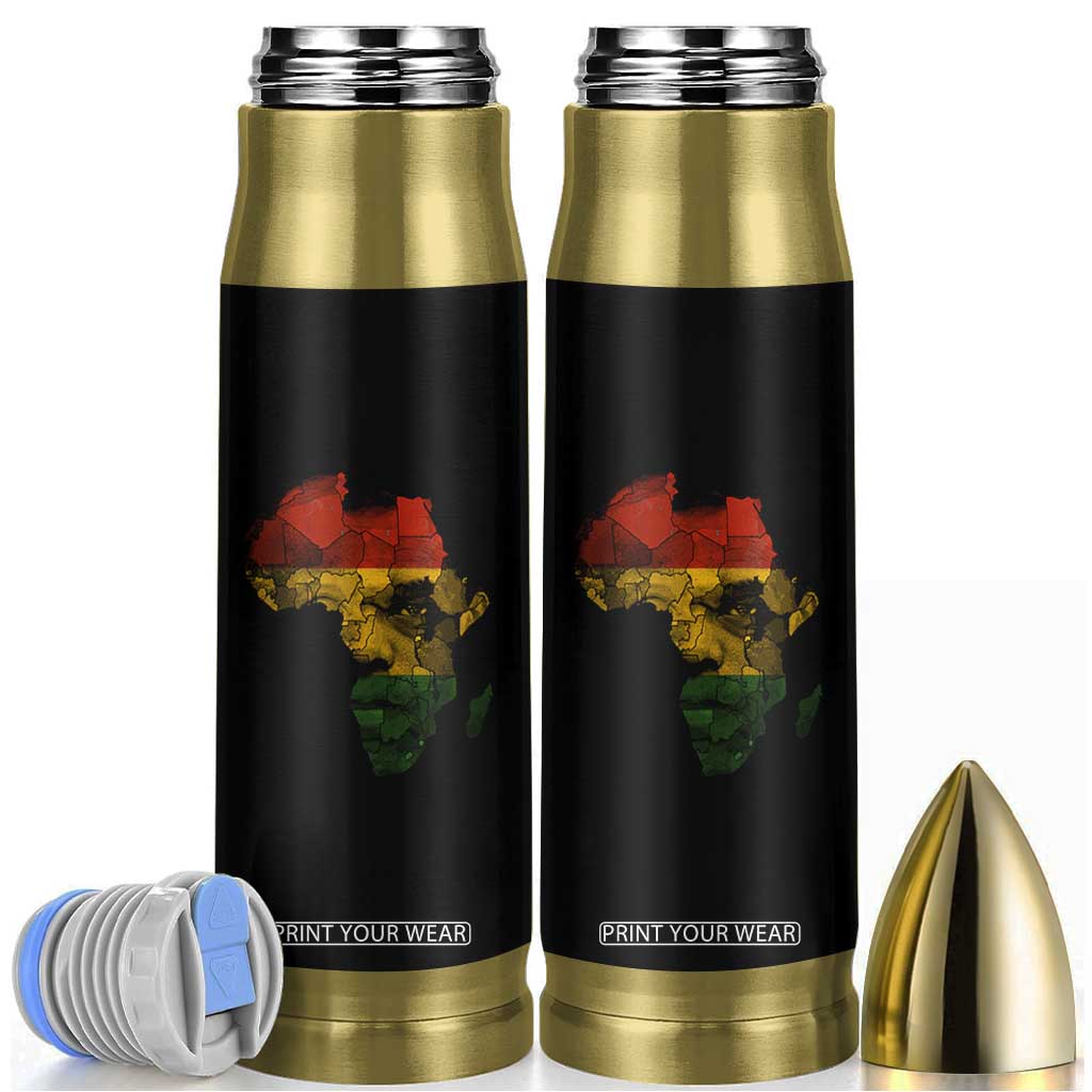 Black History Month Bullet Tumbler Pan African Africa Map Black Pride TS10 Black Print Your Wear