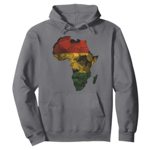Black History Month Hoodie Pan African Africa Map Black Pride TS10 Charcoal Print Your Wear