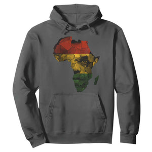 Black History Month Hoodie Pan African Africa Map Black Pride TS10 Dark Heather Print Your Wear