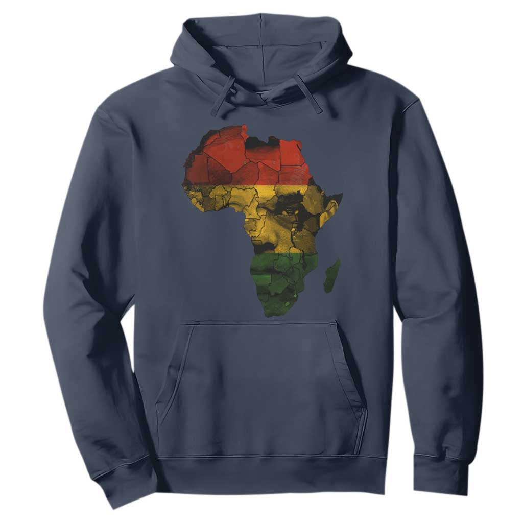 Black History Month Hoodie Pan African Africa Map Black Pride TS10 Navy Print Your Wear