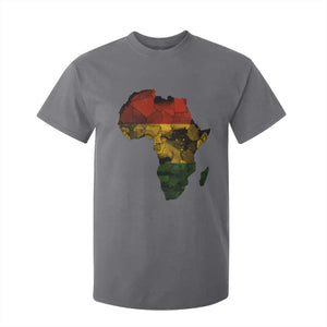 Black History Month T Shirt For Kid Pan African Africa Map Black Pride TS10 Charcoal Print Your Wear