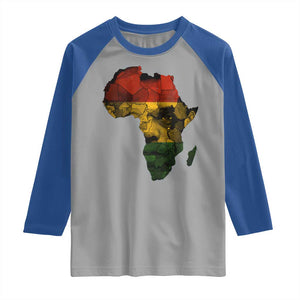 Black History Month Raglan Shirt Pan African Africa Map Black Pride TS10 Sport Gray Royal Print Your Wear