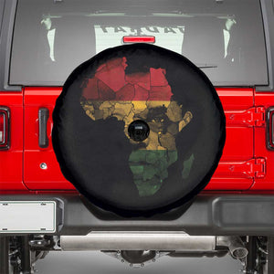 Black History Month Spare Tire Cover Pan African Africa Map Black Pride TS10 Black Print Your Wear