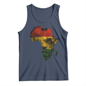 Black History Month Tank Top Pan African Africa Map Black Pride TS10 Navy Print Your Wear