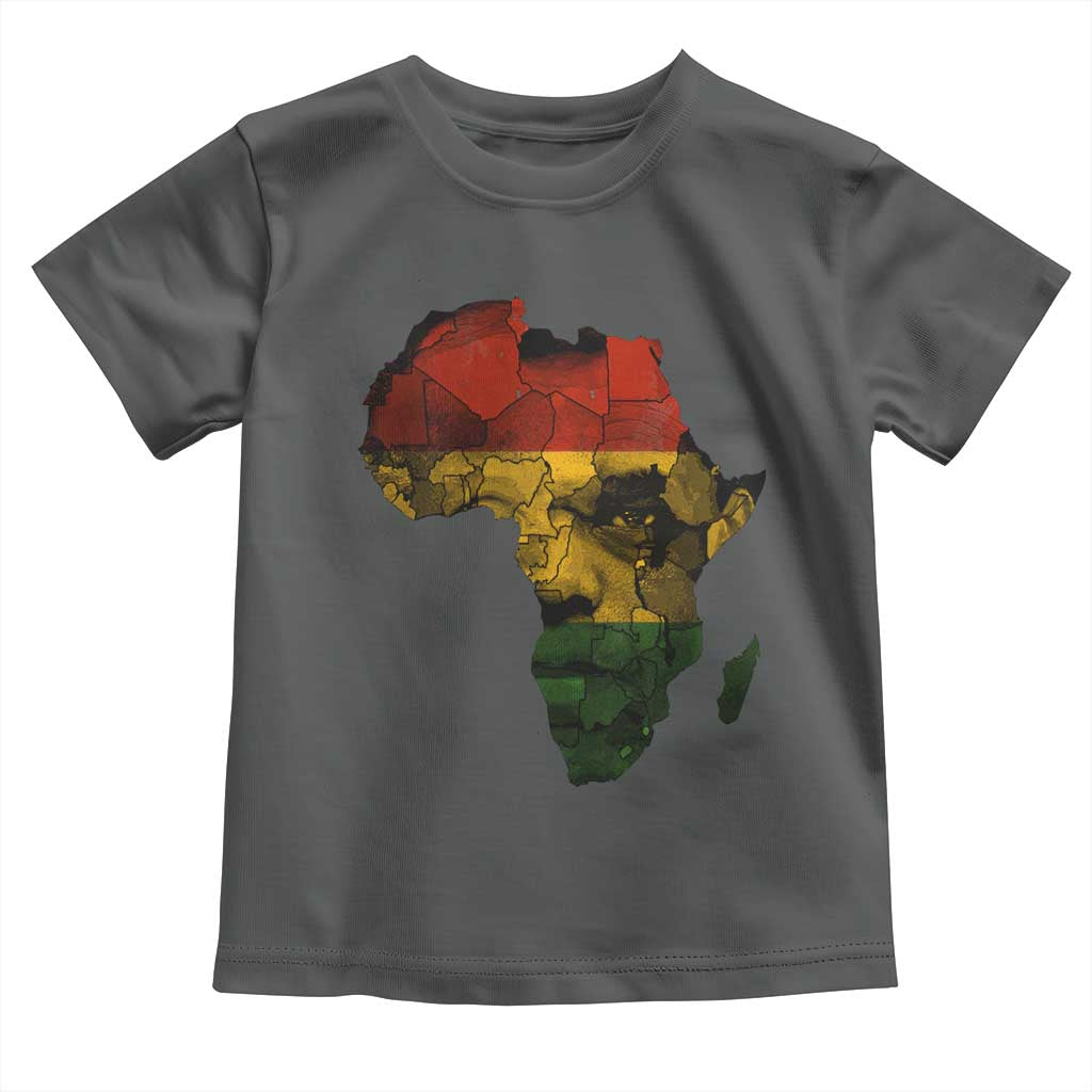 Black History Month Toddler T Shirt Pan African Africa Map Black Pride TS10 Dark Heather Print Your Wear