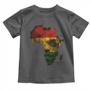 Black History Month Toddler T Shirt Pan African Africa Map Black Pride TS10 Dark Heather Print Your Wear