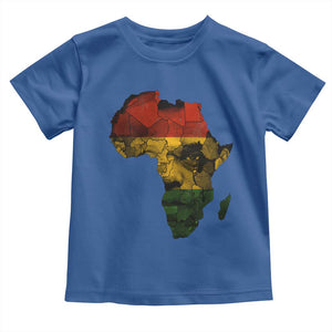 Black History Month Toddler T Shirt Pan African Africa Map Black Pride TS10 Royal Blue Print Your Wear