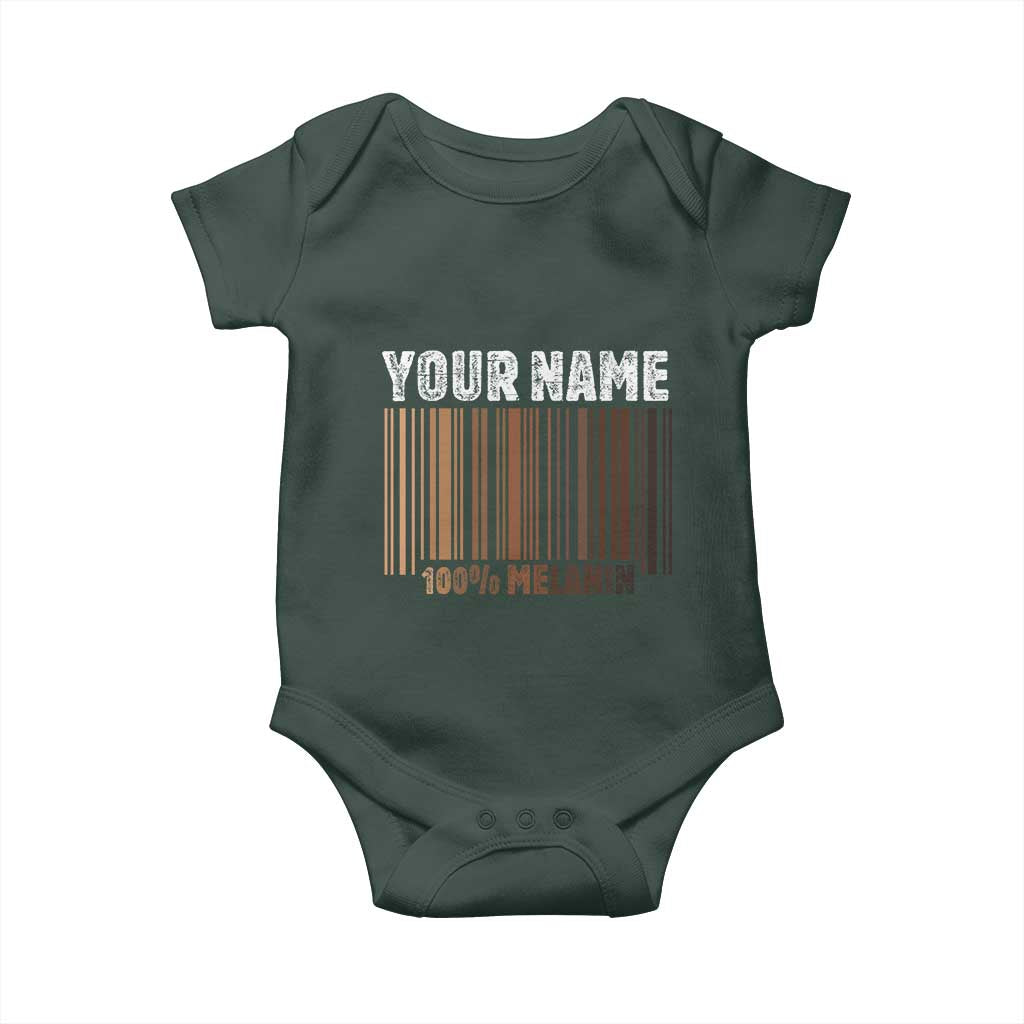 Personalized Gifts Black Pride Baby Onesie Custom Name Melanin BLM African History Gift TS10 Print Your Wear