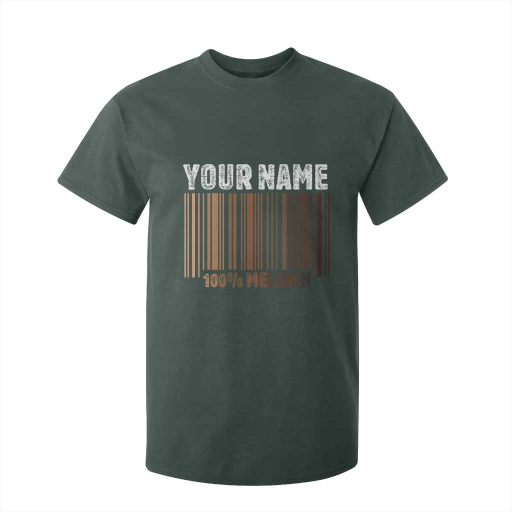 Personalized Gifts Black Pride T Shirt For Kid Custom Name Melanin BLM African History Gift TS10 Dark Forest Green Print Your Wear