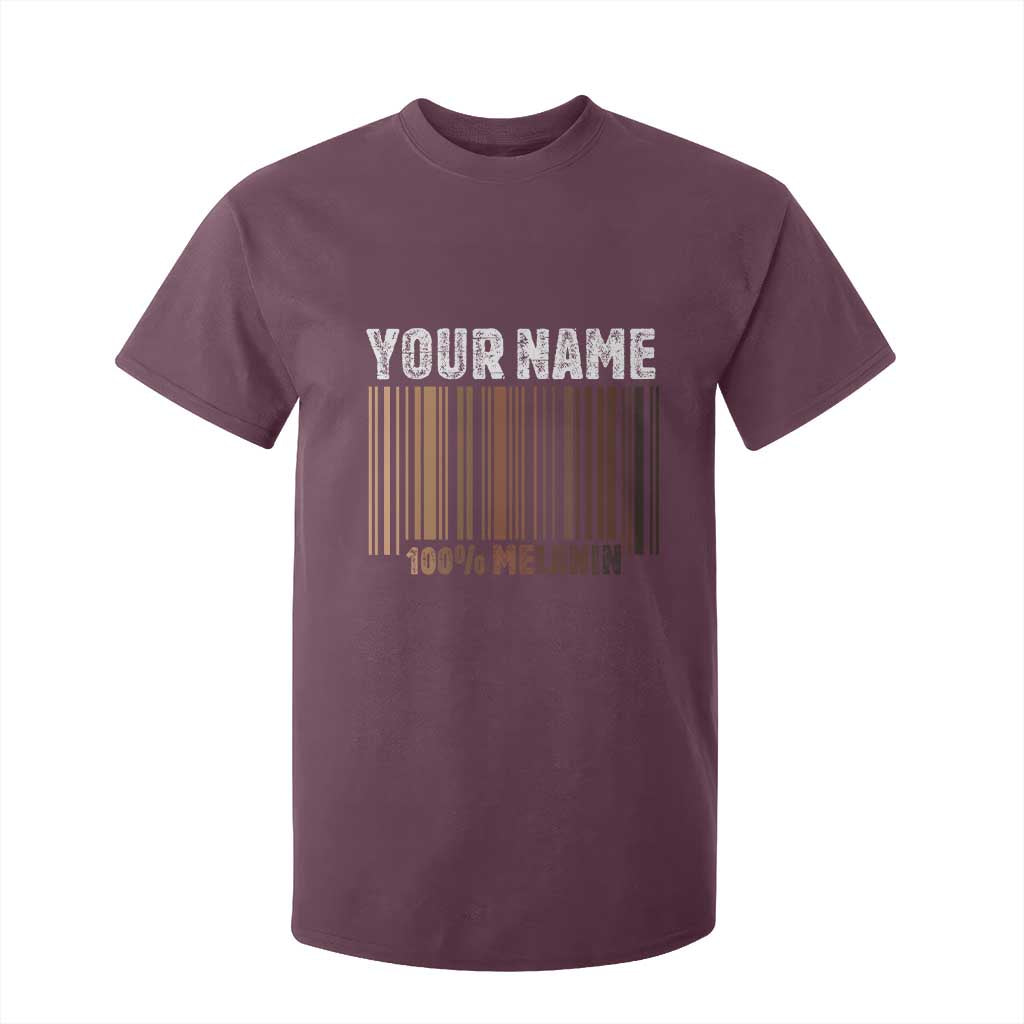 Personalized Gifts Black Pride T Shirt For Kid Custom Name Melanin BLM African History Gift TS10 Maroon Print Your Wear
