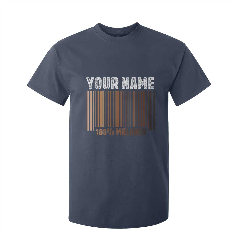 Personalized Gifts Black Pride T Shirt For Kid Custom Name Melanin BLM African History Gift TS10 Navy Print Your Wear