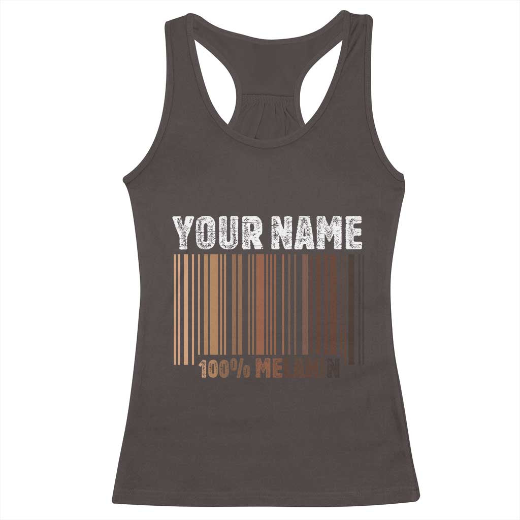 Personalized Gifts Black Pride Racerback Tank Top Custom Name Melanin BLM African History Gift TS10 Dark Chocolate Print Your Wear