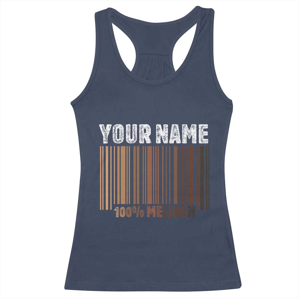 Personalized Gifts Black Pride Racerback Tank Top Custom Name Melanin BLM African History Gift TS10 Navy Print Your Wear