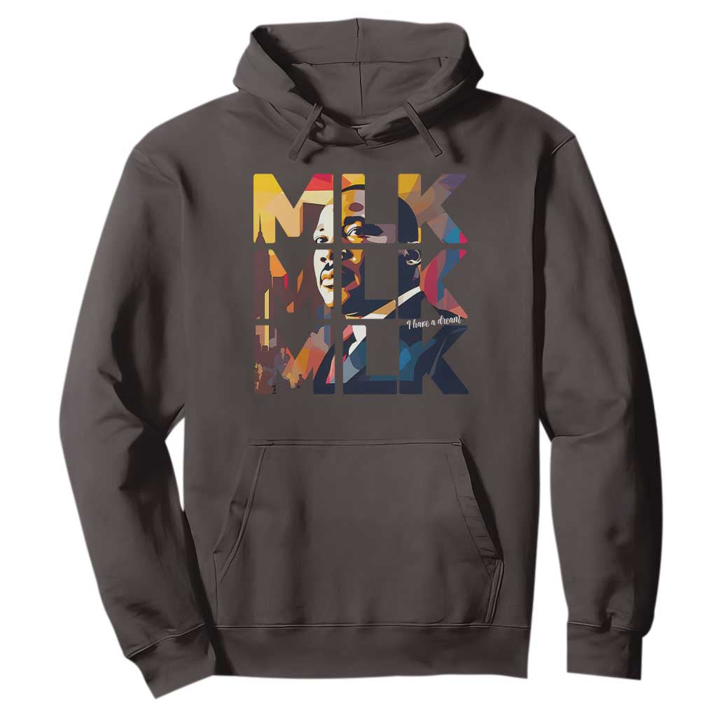 Martin Luther King Jr. Hoodie Black History Month I Have A Dream TS10 Dark Chocolate Print Your Wear