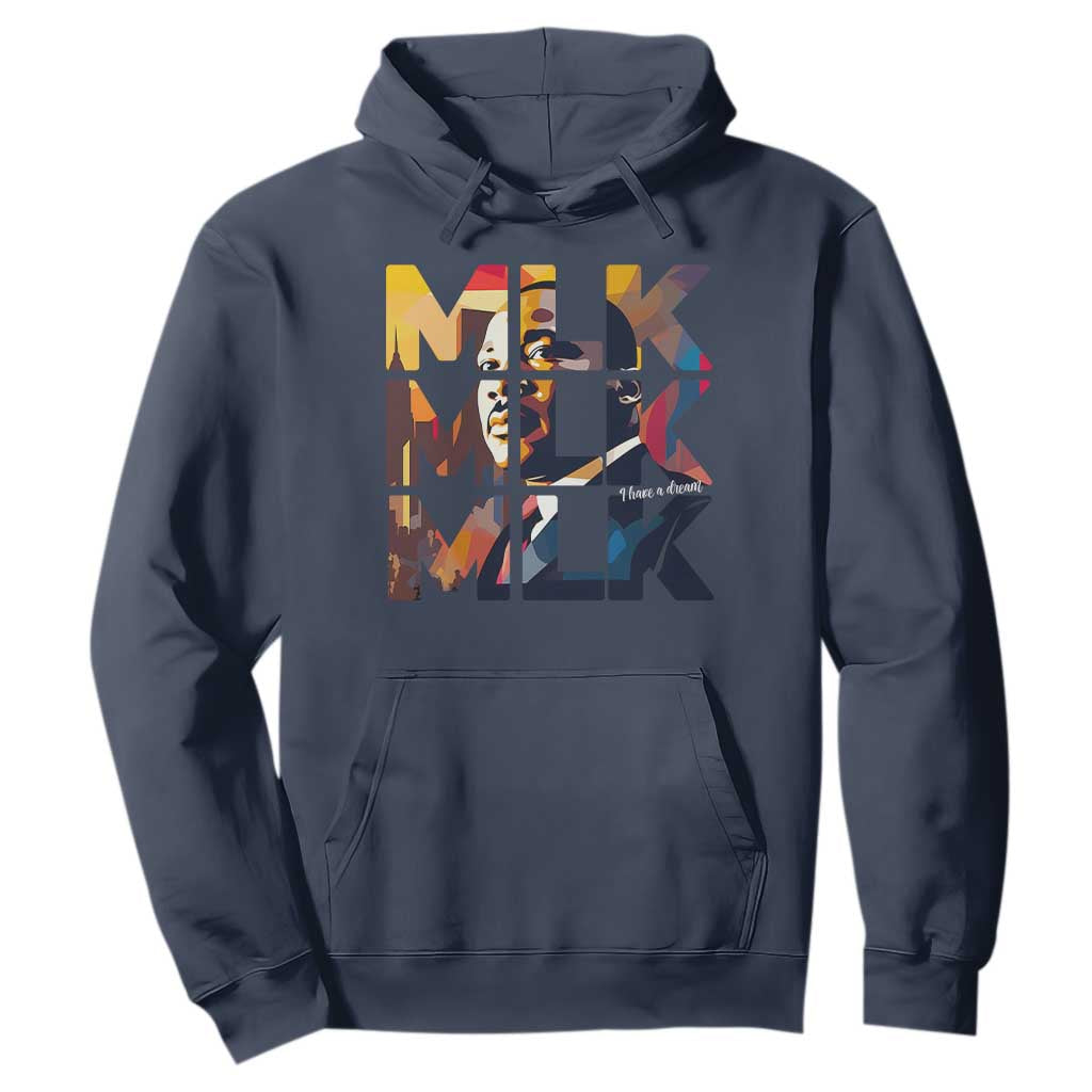 Martin Luther King Jr. Hoodie Black History Month I Have A Dream TS10 Navy Print Your Wear