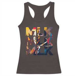Martin Luther King Jr. Racerback Tank Top Black History Month I Have A Dream TS10 Dark Chocolate Print Your Wear