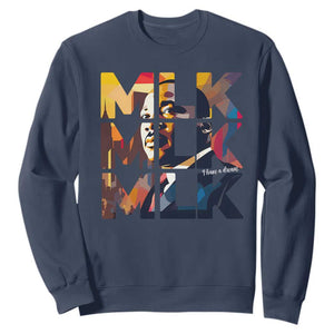Martin Luther King Jr. Sweatshirt Black History Month I Have A Dream TS10 Navy Print Your Wear