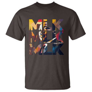 Martin Luther King Jr. T Shirt Black History Month I Have A Dream TS10 Dark Chocolate Print Your Wear