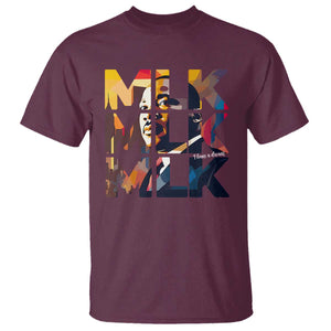 Martin Luther King Jr. T Shirt Black History Month I Have A Dream TS10 Maroon Print Your Wear
