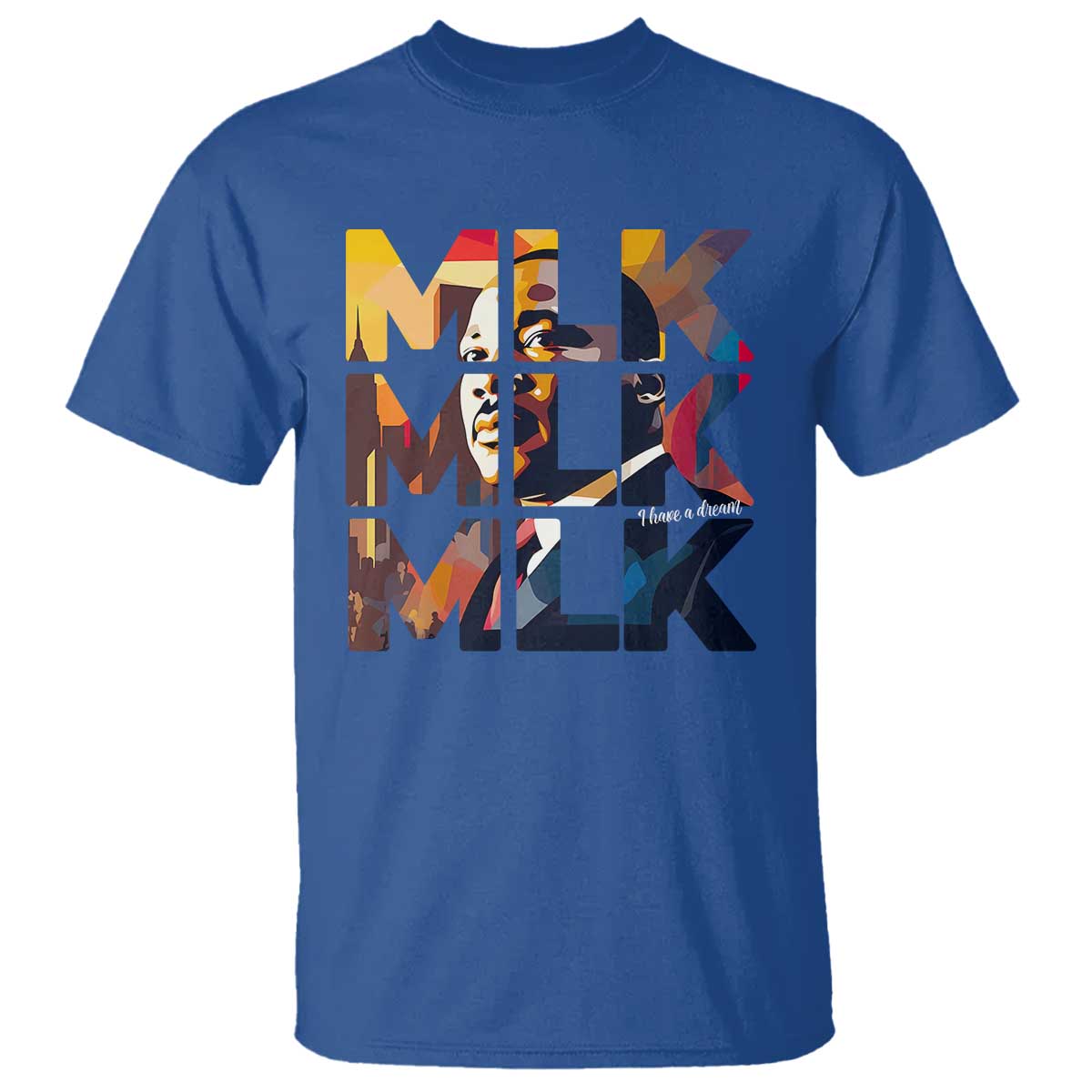 Martin Luther King Jr. T Shirt Black History Month I Have A Dream TS10 Royal Blue Print Your Wear