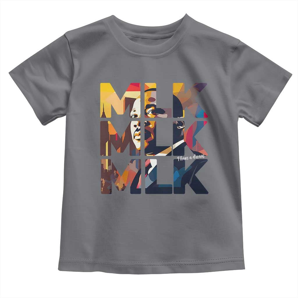 Martin Luther King Jr. Toddler T Shirt Black History Month I Have A Dream TS10 Charcoal Print Your Wear