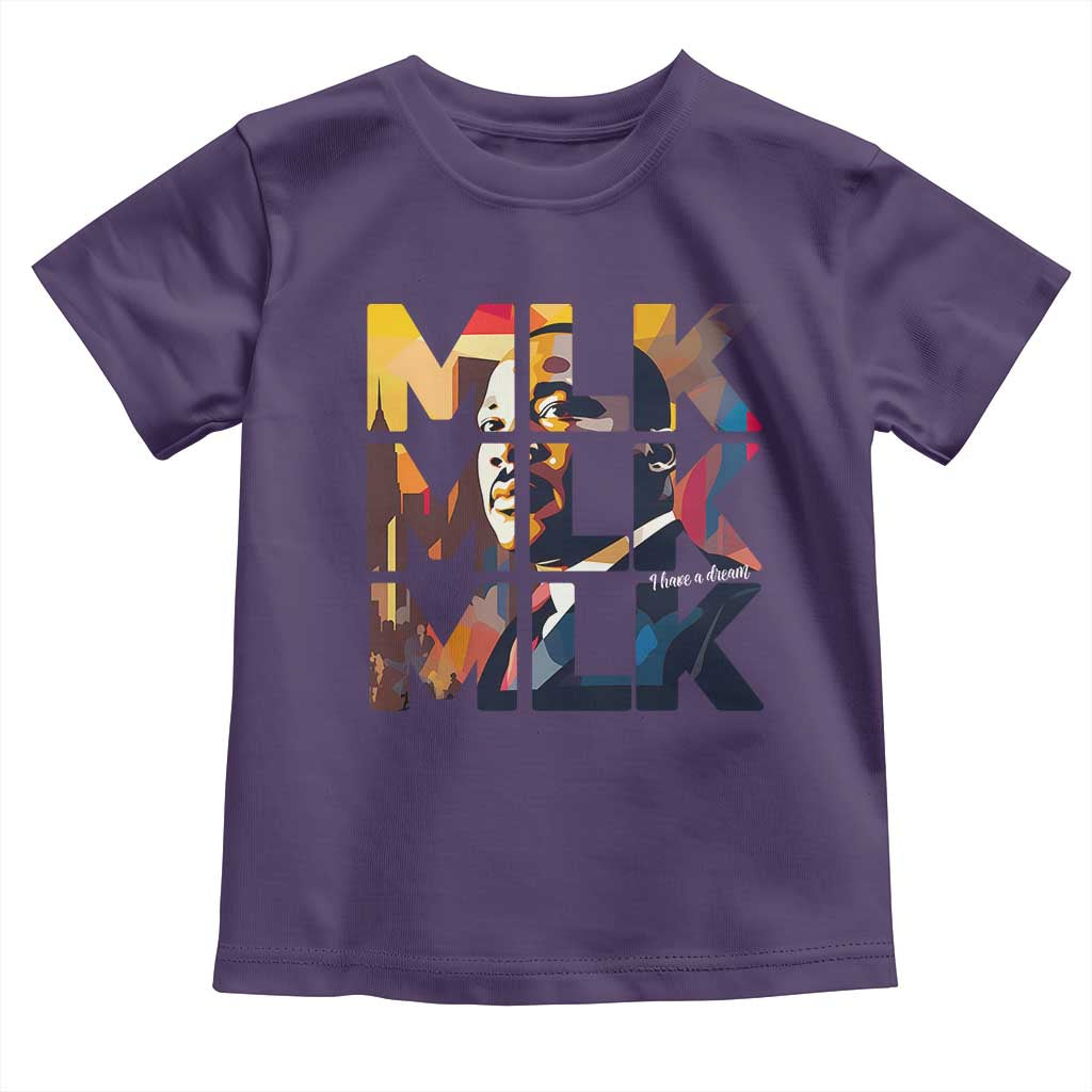 Martin Luther King Jr. Toddler T Shirt Black History Month I Have A Dream TS10 Purple Print Your Wear