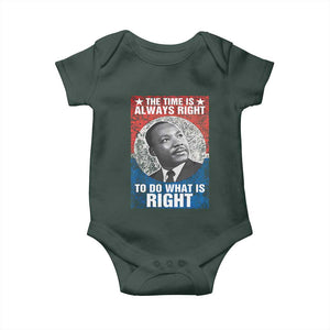 Martin Luther King Jr. Baby Onesie The Time Is Always Right Civil Rights Black History Month MLK Day TS10 Print Your Wear