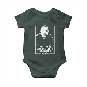 Martin Luther King Baby Onesie The Time Is Always Right MLK Day Black History Month TS10 Print Your Wear