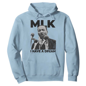 Martin Luther King Hoodie I Have A Dream MLK Black History Month TS10 Light Blue Print Your Wear
