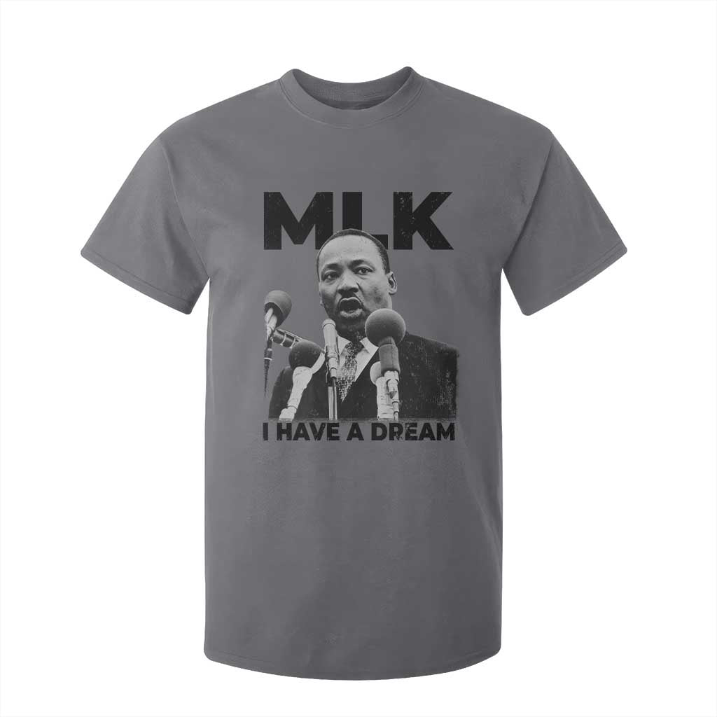 Martin Luther King T Shirt For Kid I Have A Dream MLK Black History Month TS10 Charcoal Print Your Wear