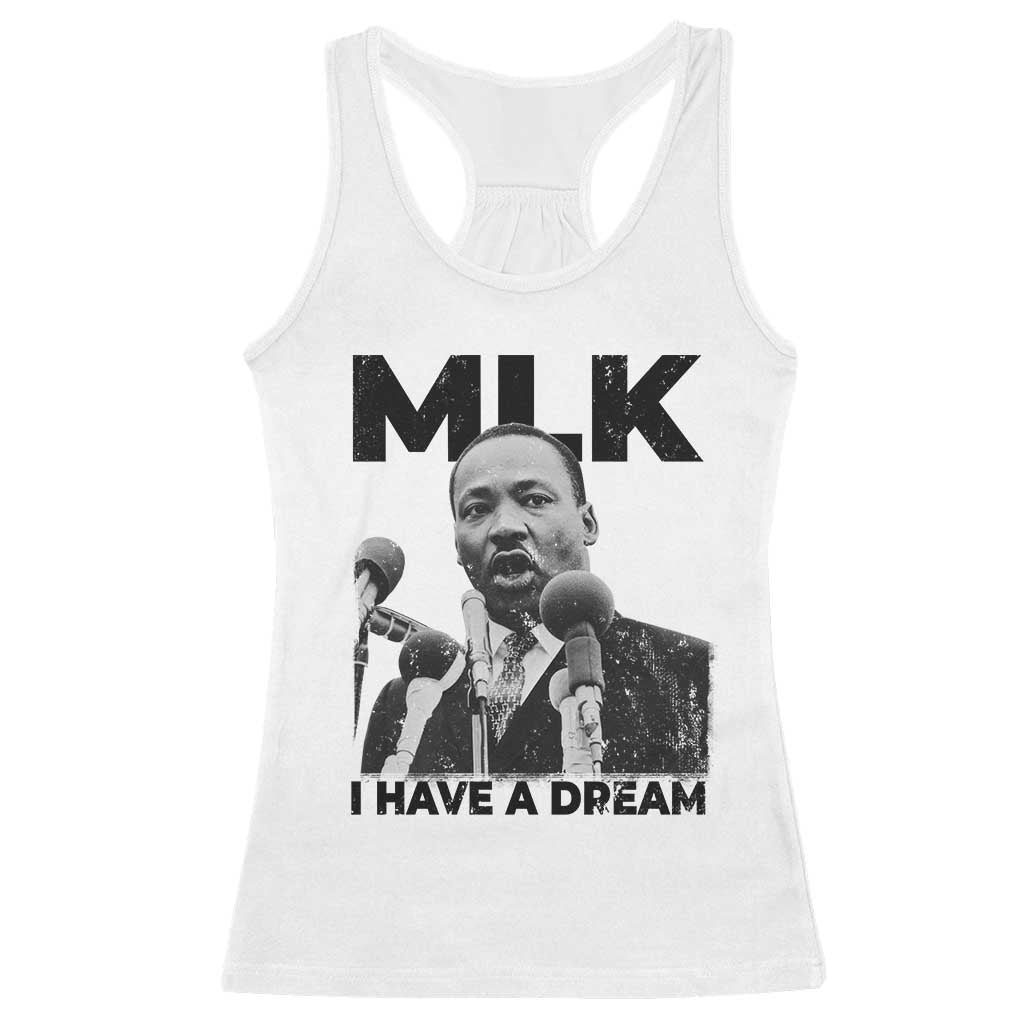 Martin Luther King Racerback Tank Top I Have A Dream MLK Black History Month TS10 White Print Your Wear