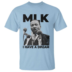 Martin Luther King T Shirt I Have A Dream MLK Black History Month TS10 Light Blue Print Your Wear