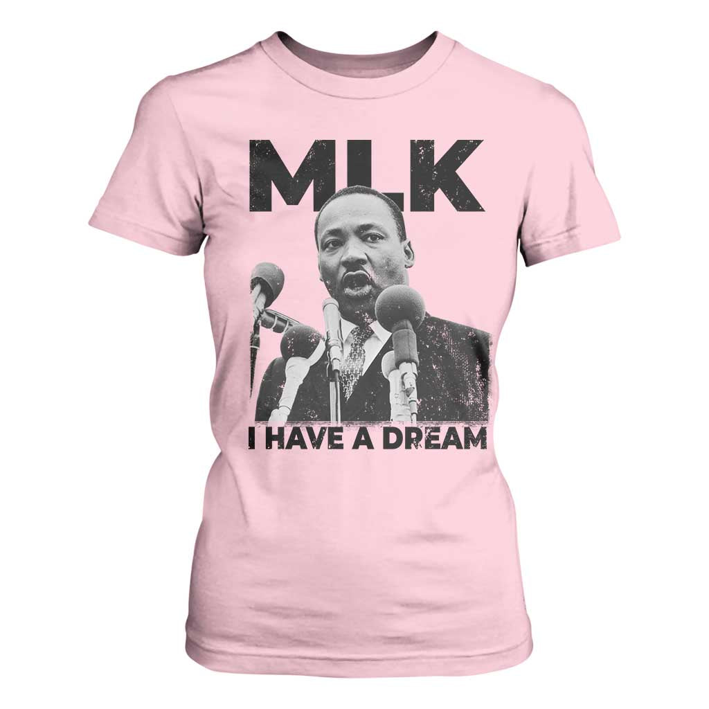 Martin Luther King T Shirt For Women I Have A Dream MLK Black History Month TS10 Light Pink Print Your Wear