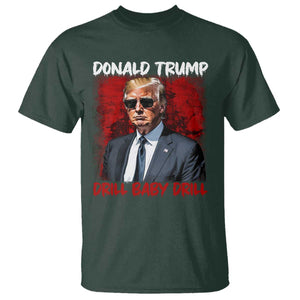 Trump Liberation Day T Shirt Drill Baby Drill Oilrig Oilfield TS10 Dark Forest Green Print Your Wear