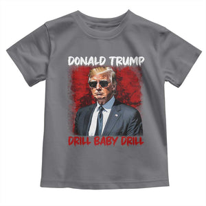 Trump Liberation Day Toddler T Shirt Drill Baby Drill Oilrig Oilfield TS10 Charcoal Print Your Wear
