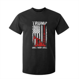 Trump Liberation Day T Shirt For Kid Drill Baby Drill Oilrig Oilfield American Flag Patriotic TS10 Black Print Your Wear