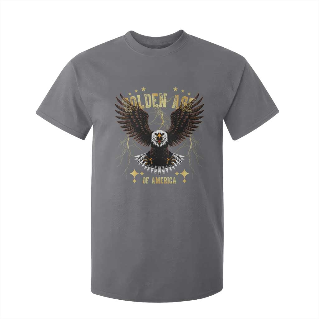 President Donald Trump Inauguration Day T Shirt For Kid Golden Age Of America USA Eagle TS10 Charcoal Print Your Wear