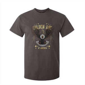 President Donald Trump Inauguration Day T Shirt For Kid Golden Age Of America USA Eagle TS10 Dark Chocolate Print Your Wear