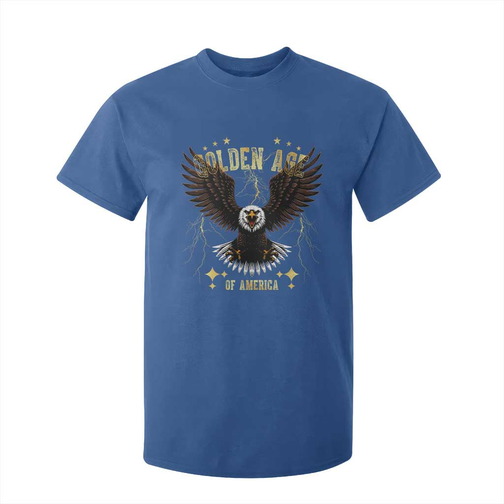 President Donald Trump Inauguration Day T Shirt For Kid Golden Age Of America USA Eagle TS10 Royal Blue Print Your Wear