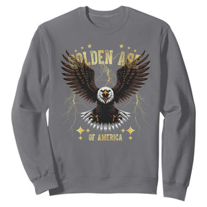 President Donald Trump Inauguration Day Sweatshirt Golden Age Of America USA Eagle TS10 Charcoal Print Your Wear