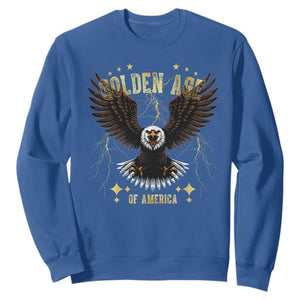 President Donald Trump Inauguration Day Sweatshirt Golden Age Of America USA Eagle TS10 Royal Blue Print Your Wear