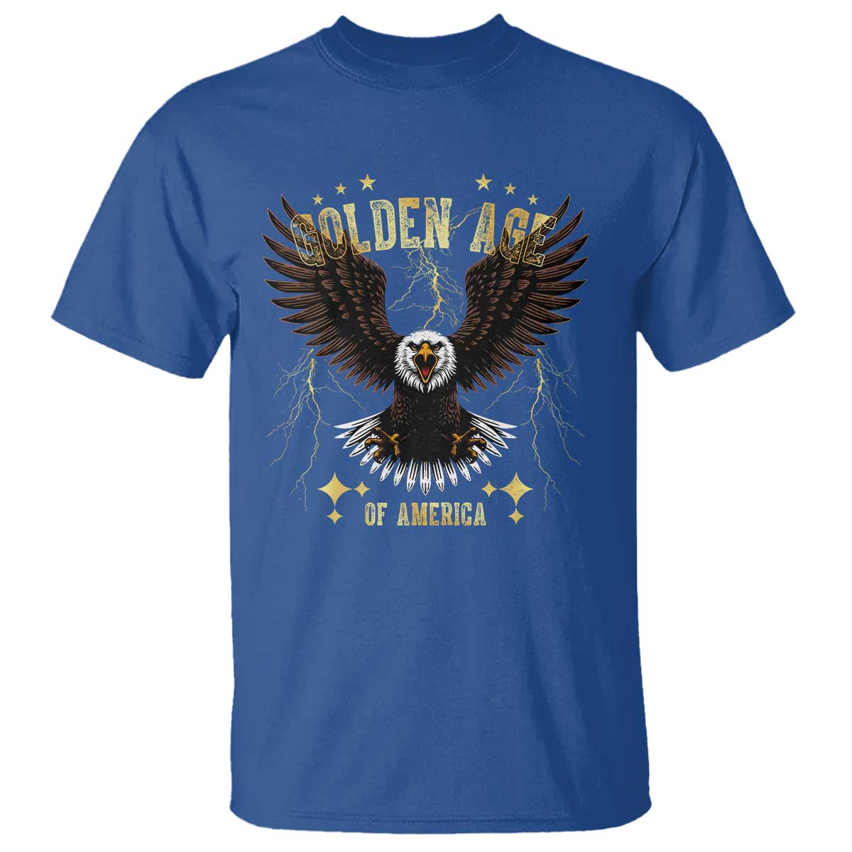 President Donald Trump Inauguration Day T Shirt Golden Age Of America USA Eagle TS10 Royal Blue Print Your Wear