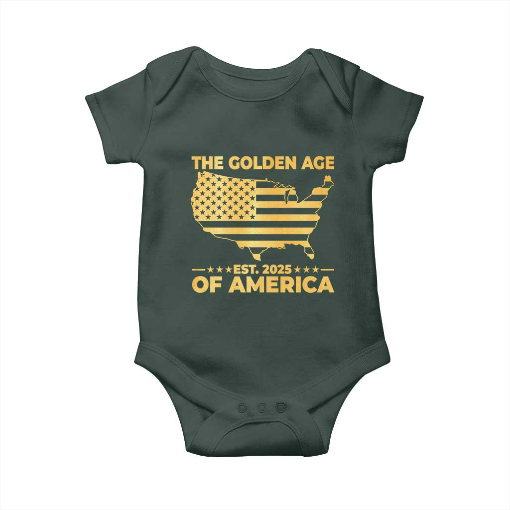 Trump 2025 Baby Onesie The Golden Age Of America TS10 Print Your Wear