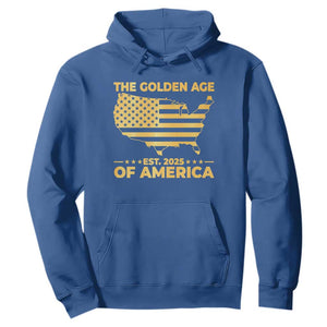 Trump 2025 Hoodie The Golden Age Of America TS10 Royal Blue Print Your Wear