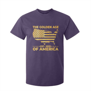 Trump 2025 T Shirt For Kid The Golden Age Of America TS10 Purple Print Your Wear