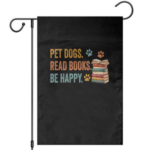 Retro Dog Book Lovers Garden Flag Bookish Dog Mom Gift TS10 Black Print Your Wear